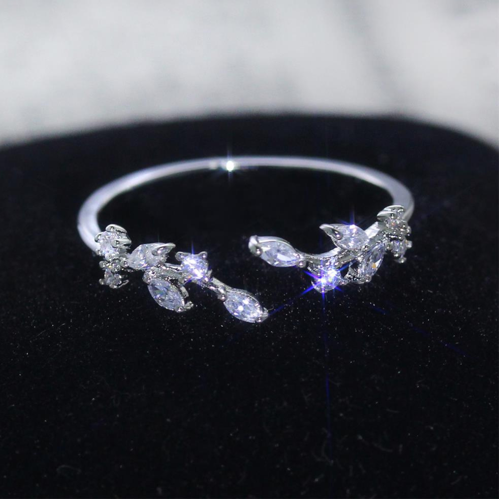 Damenring, Verstellbarer Ring zur Verlobung, Geschenk für Damen, Frauen und Mädchen