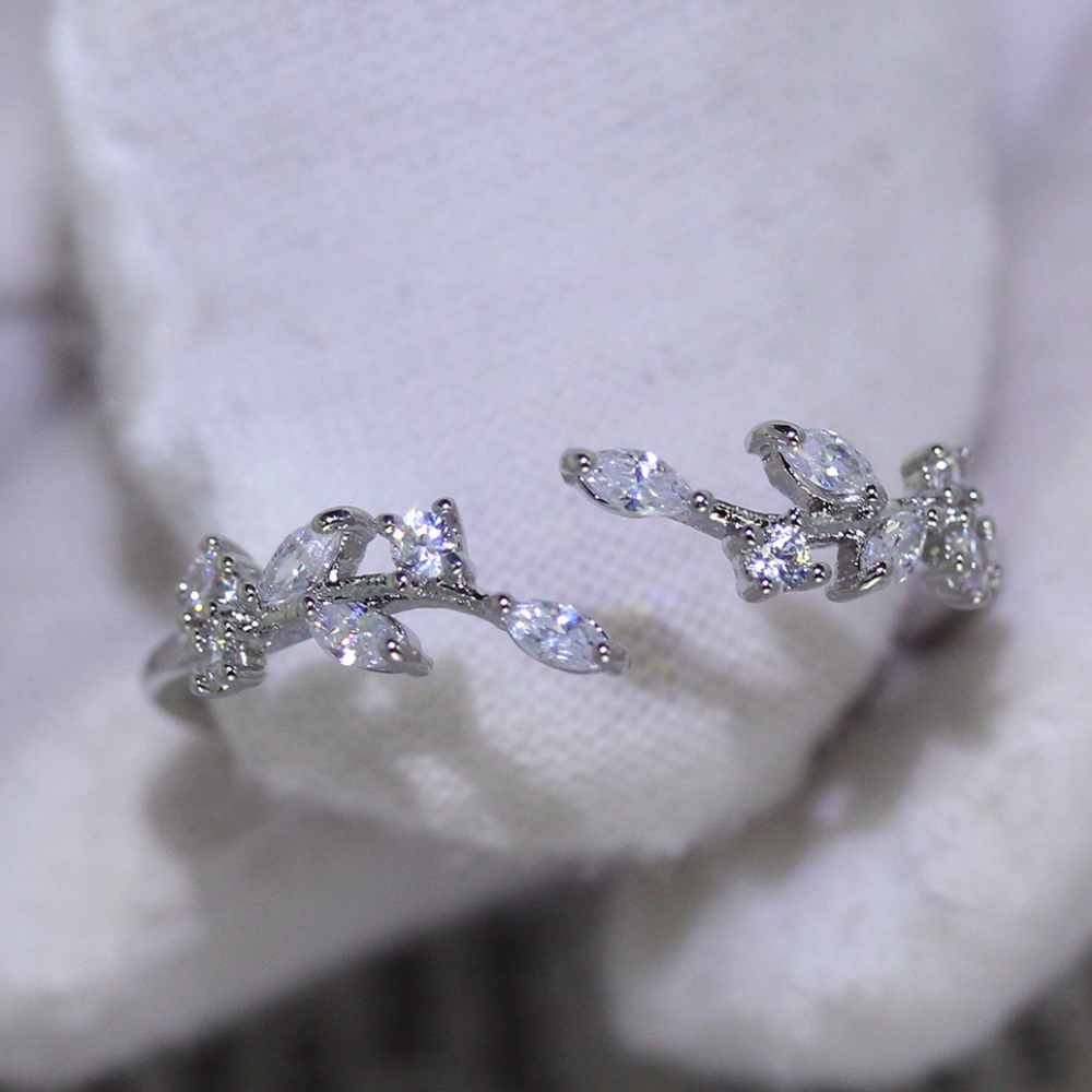 Damenring, Verstellbarer Ring zur Verlobung, Geschenk für Damen, Frauen und Mädchen