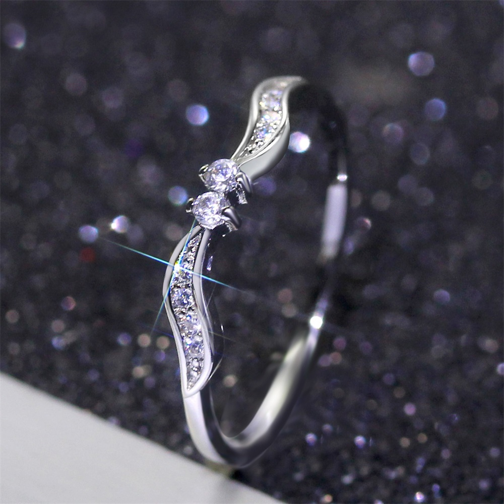 Damenring, Verstellbarer Ring zur Verlobung, Geschenk für Damen, Frauen und Mädchen