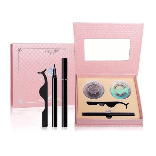 Magnetische Wimpern – inklusive Eyeliner Black und Wimpernnadeln