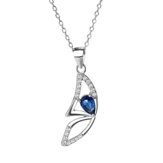 Exquisite Halskette mit Schmetterlingsanhänger, Damenkette mit Schmetterling