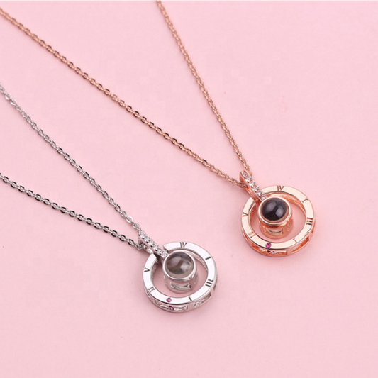 Ich Liebe Dich" Halskette - 100 Sprachen Liebe Erinnerung Projektion Anhänger