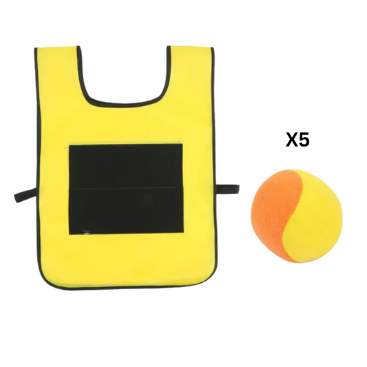 Outdoor-Sportspiel-Requisiten: Klebrige Weste und Wurfball-Spielset für Kinder