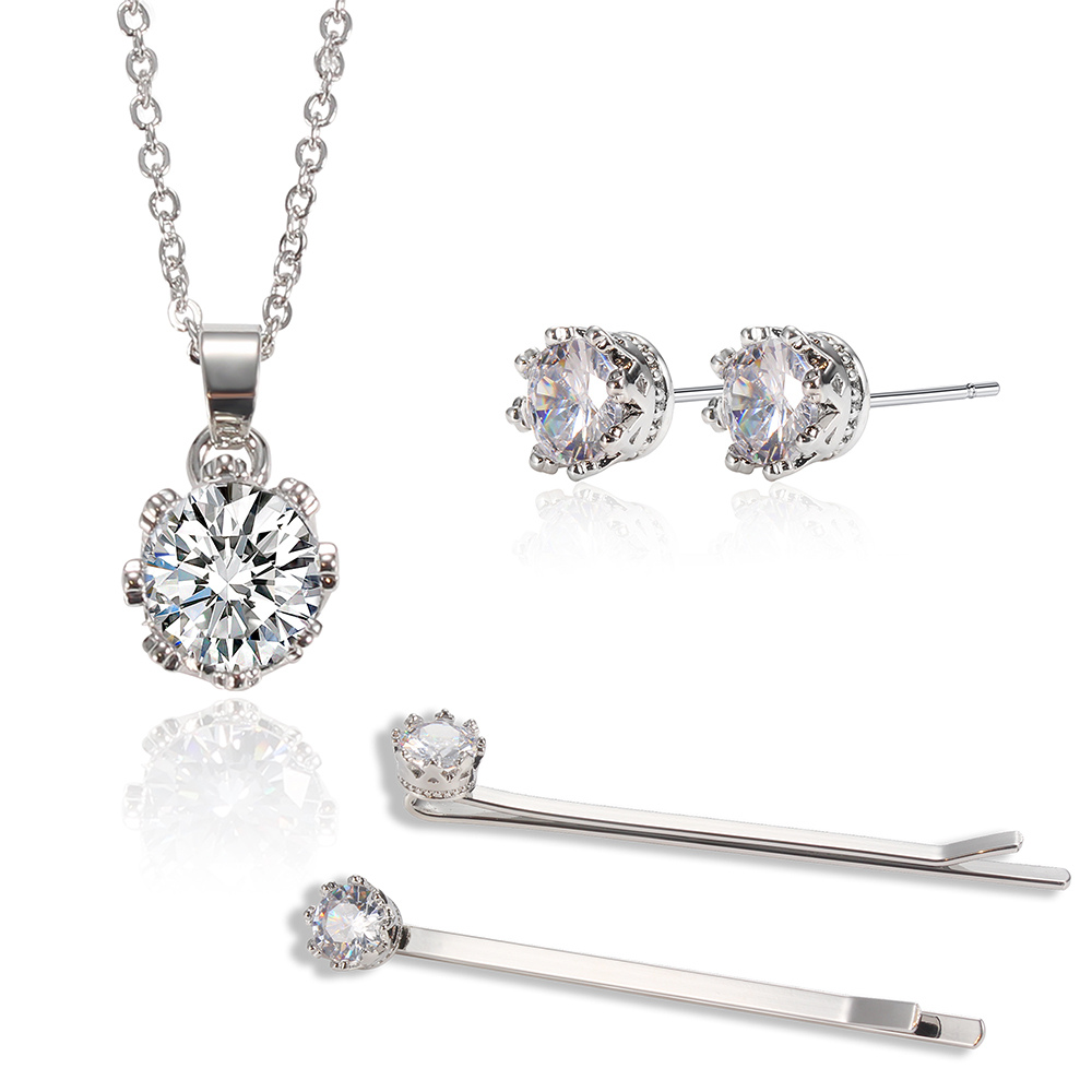 Damen Schmuckset Set Klassisch mit Kristallen