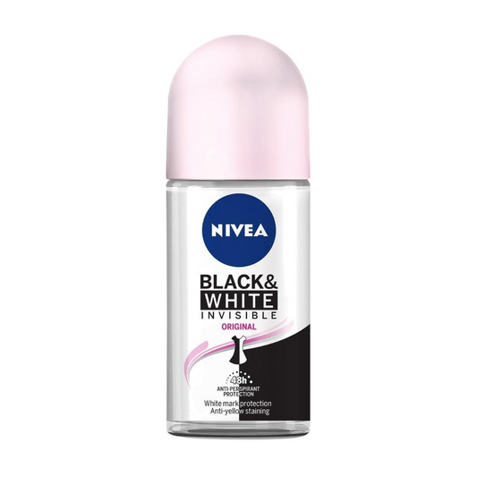 NIVEA Black & White Invisible Roll On Deodorant 50ml