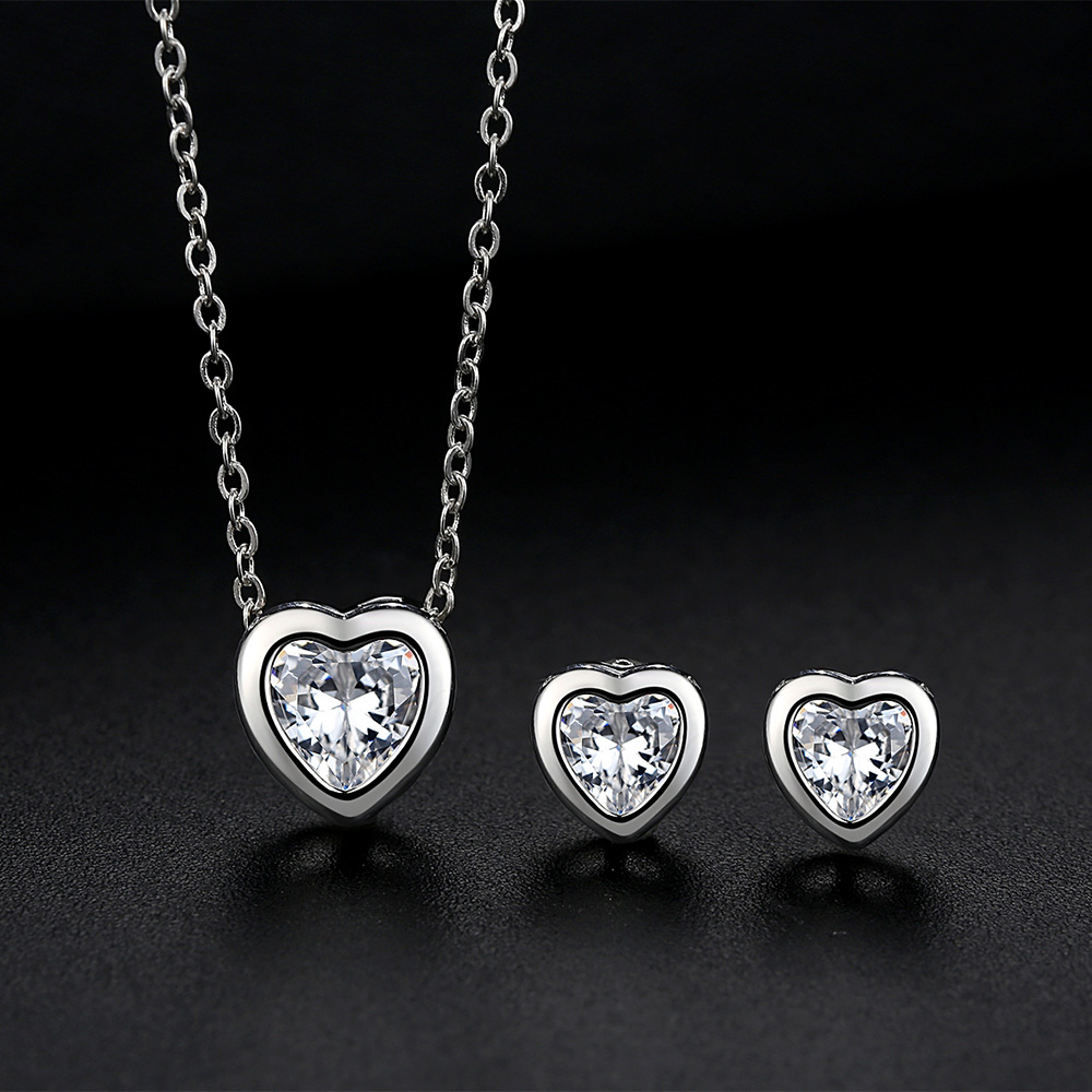 Schmuckset Damen: Romantische Schönheit in 925 Sterling Silber