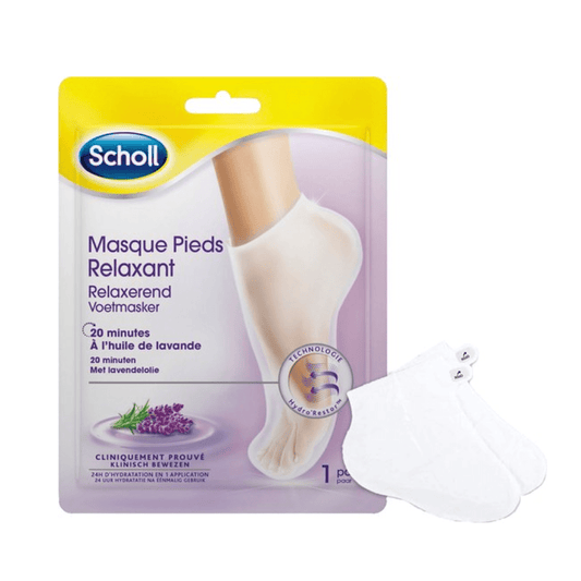 Scholl Voetenmasker - Voetencreme - Voedend En Relaxerende Lavendel - Expert Care - 1 paar