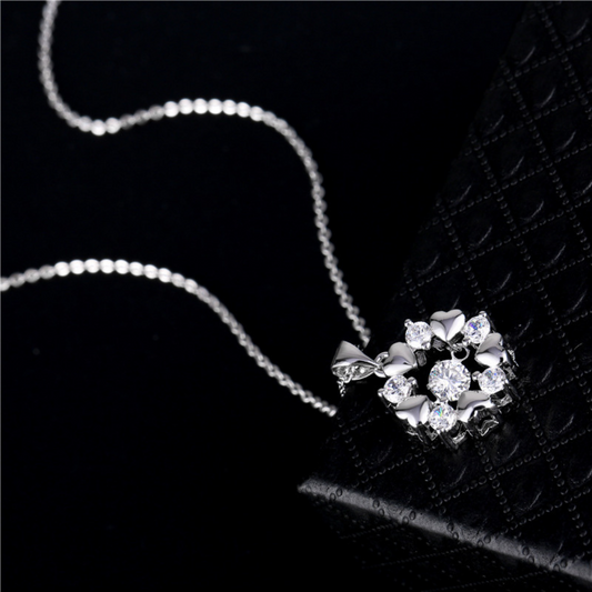 Dames ketting, 925 Sterling zilveren ronde hanger ketting