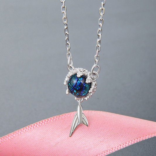 Damen Halskette: Zauberhafter Schmuck mit Meerjungfrau Anhänger