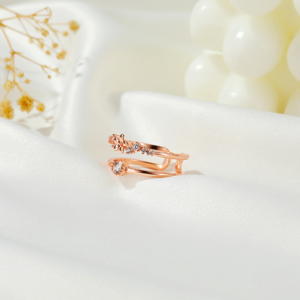 Damenring, Verstellbarer Ring zur Verlobung, Geschenk für Damen, Frauen und Mädchen