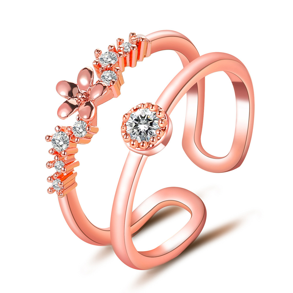 Damenring, Verstellbarer Ring zur Verlobung, Geschenk für Damen, Frauen und Mädchen