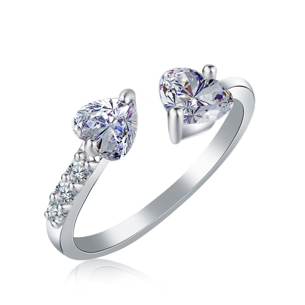 Damenring, Verstellbarer Ring zur Verlobung, Geschenk für Damen, Frauen und Mädchen