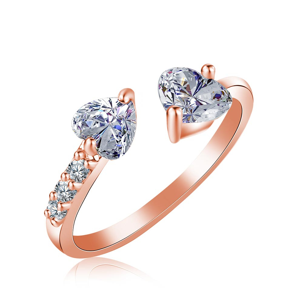 Damenring, Verstellbarer Ring zur Verlobung, Geschenk für Damen, Frauen und Mädchen