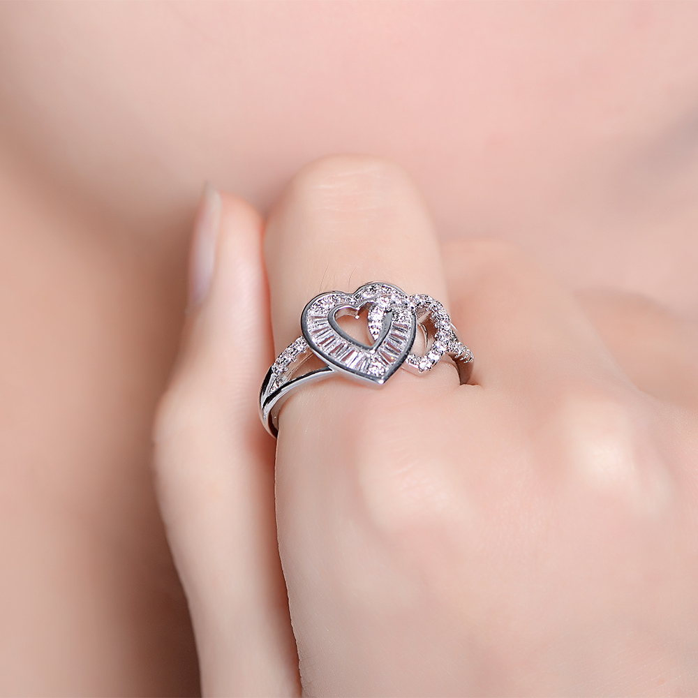 Damenring, Verstellbarer Ring zur Verlobung, Geschenk für Damen, Frauen und Mädchen