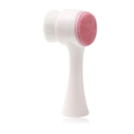 Manuelle Gesichtsreinigungsbürste, 2-in-1-Gesichtsbürste, doppelseitige Peelingbürste