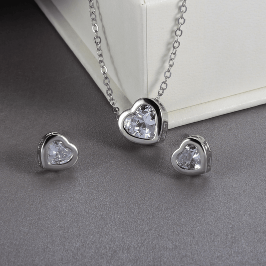 Schmuckset Damen: Romantische Schönheit aus 925er Sterlingsilber