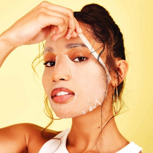 House of Mushu - Face mask - grooming - Nourish Flower Nectar - Biodegradable Face Sheet Mask - Sheet mask - Shiny face mask - grooming mask - Vitamasques