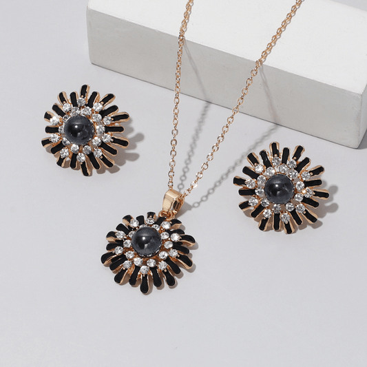 Damen Schmuckset Halskette & Ohrringe