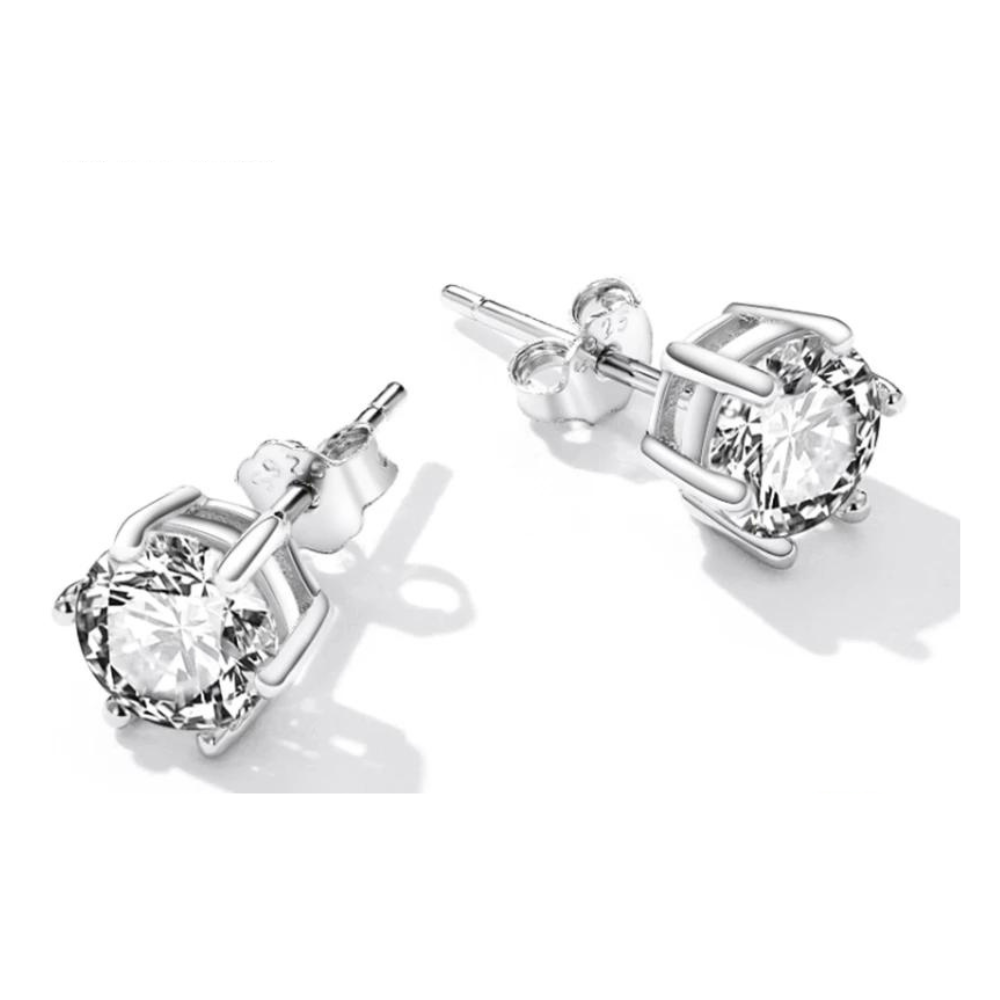 Damen Ohrringe 925 Sterling Silber Ohrstecker Maus Ohrringe mit Zirkonia