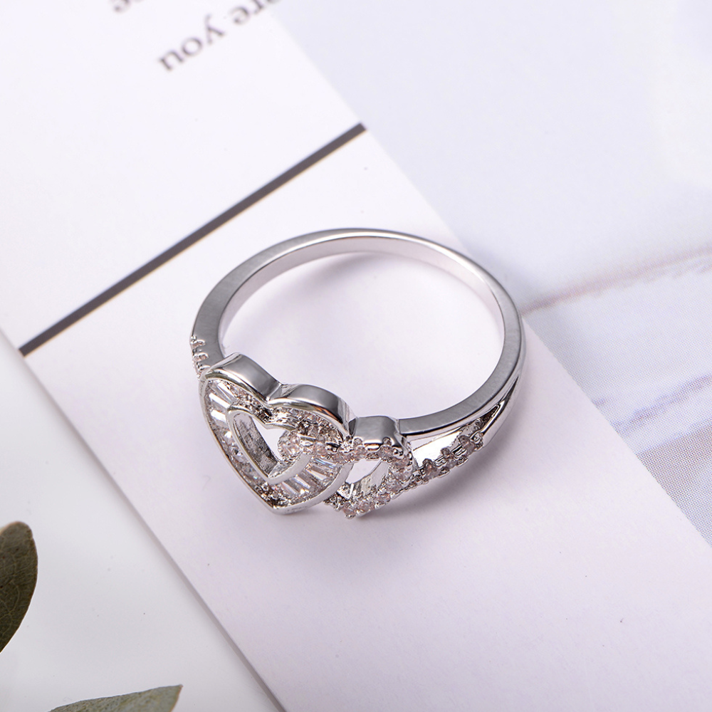 Damenring, Verstellbarer Ring zur Verlobung, Geschenk für Damen, Frauen und Mädchen
