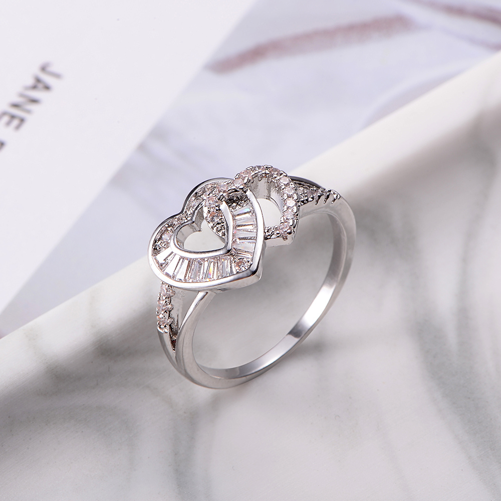 Damenring, Verstellbarer Ring zur Verlobung, Geschenk für Damen, Frauen und Mädchen