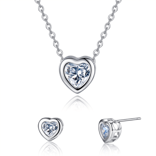 Schmuckset Damen: Romantische Schönheit aus 925er Sterlingsilber