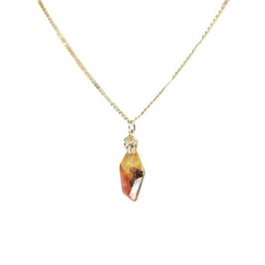 Natürlicher Blumenanhänger, handgefertigter Epoxidschmuck