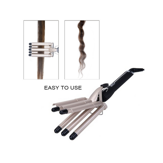 Lockenstab 5 Fässer Welleneisen für Haare 25mm Lockenwickler mit Wellenstyler