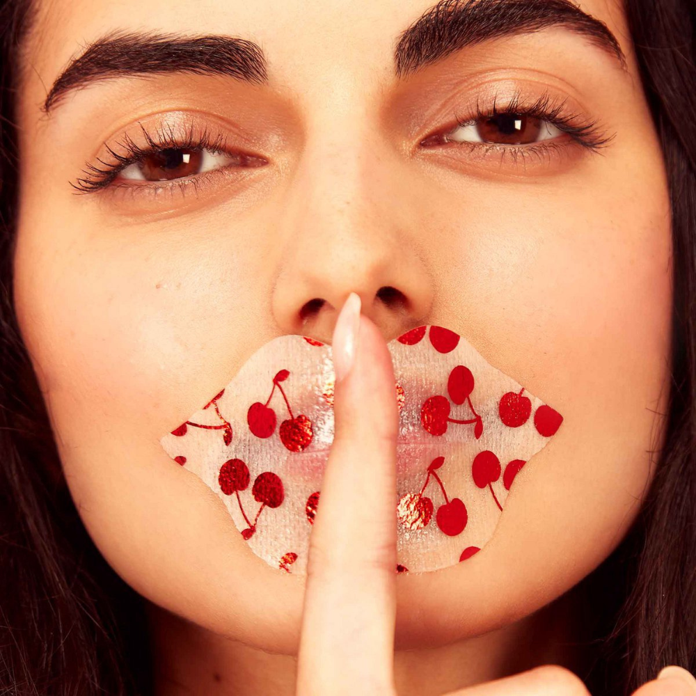 VITAMASQUES Vegan Collagen Lip Mask - Hydrating Lip Mask with Hyaluronic & Cherry Extract - Nourishing & Plumping