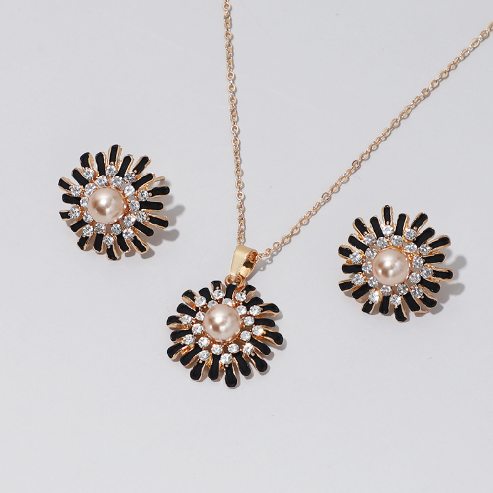 Schmuckset - Halskette und Ohrringe Schmuckset für Damen, Geschenk, Modeschmuck