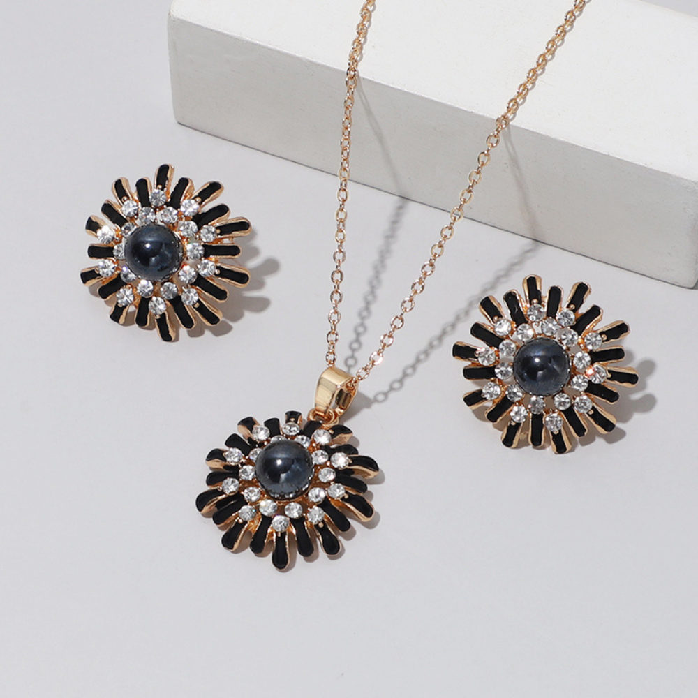 Schmuckset - Halskette und Ohrringe Schmuckset für Damen, Geschenk, Modeschmuck