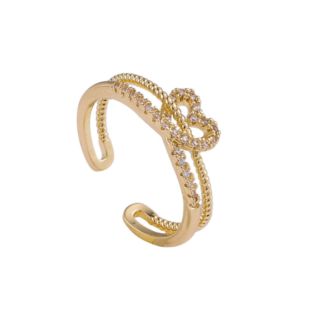 Damenring, Verstellbarer Ring zur Verlobung, Geschenk für Damen, Frauen und Mädchen