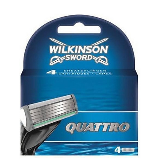 Wilkinson Sword Quattro - 4 stuks - Scheermesjes