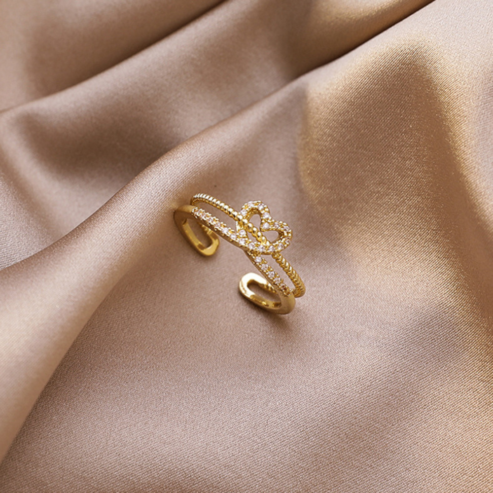 Damenring, Verstellbarer Ring zur Verlobung, Geschenk für Damen, Frauen und Mädchen