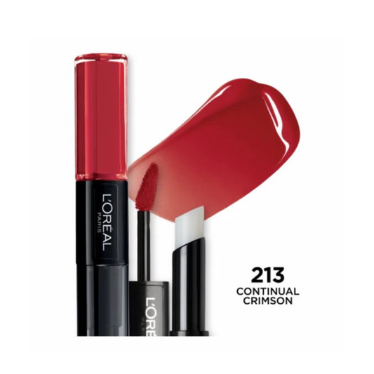 Loreal Infallible 24HR 2 Step Lipstick 213 Continual Crimson