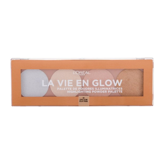 L'Oréal Paris La Vie en Glow Highlighting Palette Highliter Poeder - 02 Cool Glow