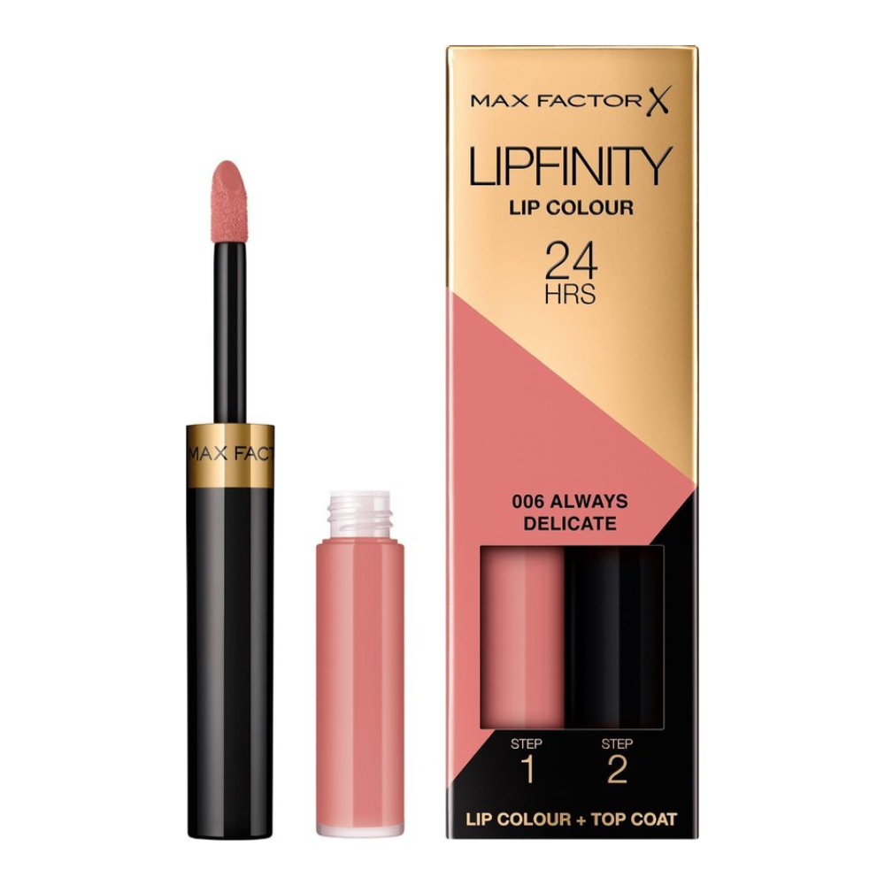 Max Factor Lipfinity Lip Colour Lippenstift 2.3 ml + 1.9 g 006 Always Delicate