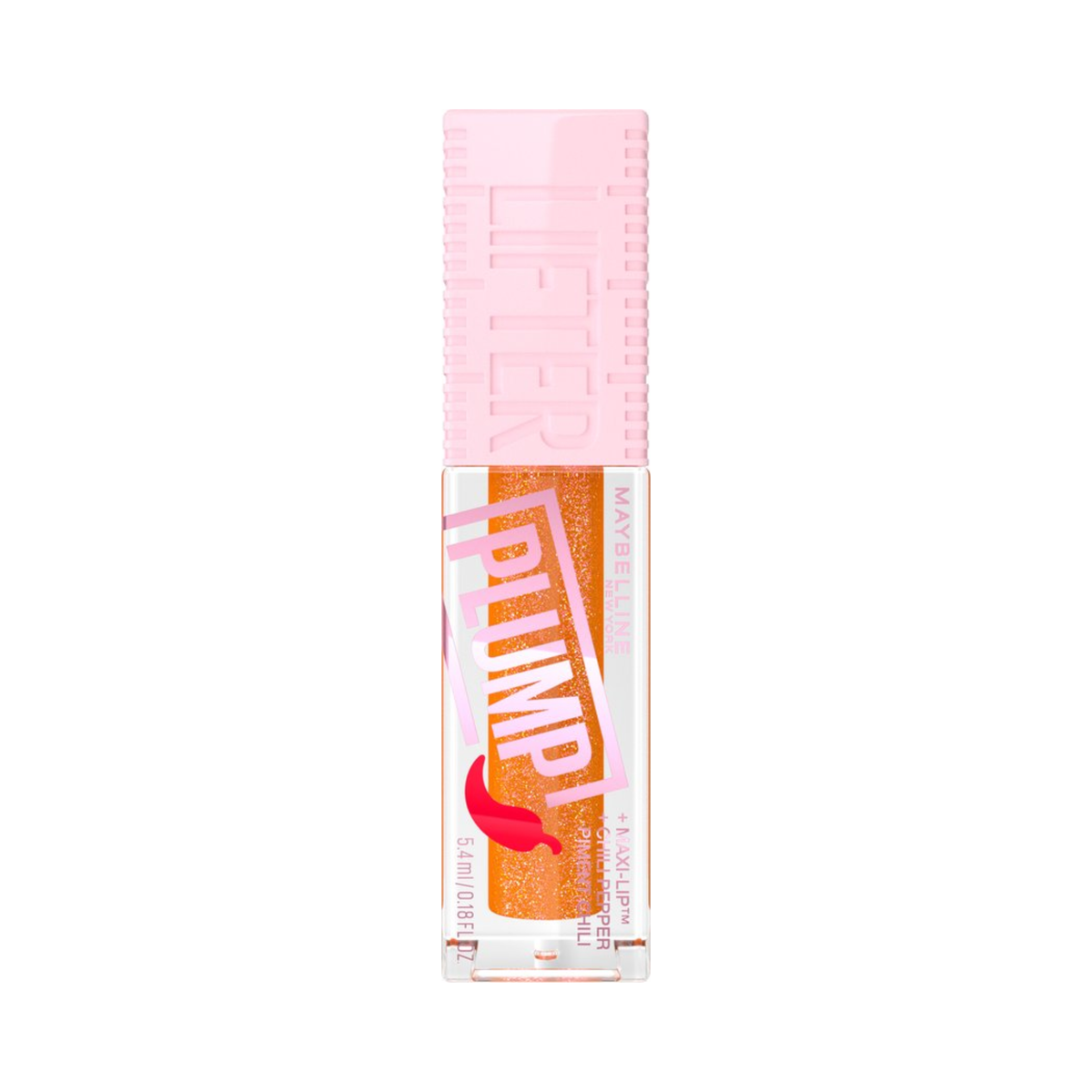 Maybelline - Lifter Plump - Lip Plumping lipgloss - langdurig vollere lippen - verwarmende sensatie met 5% Maxi-Lip™ en chilipeper - Hot Honey - 5,4 ml