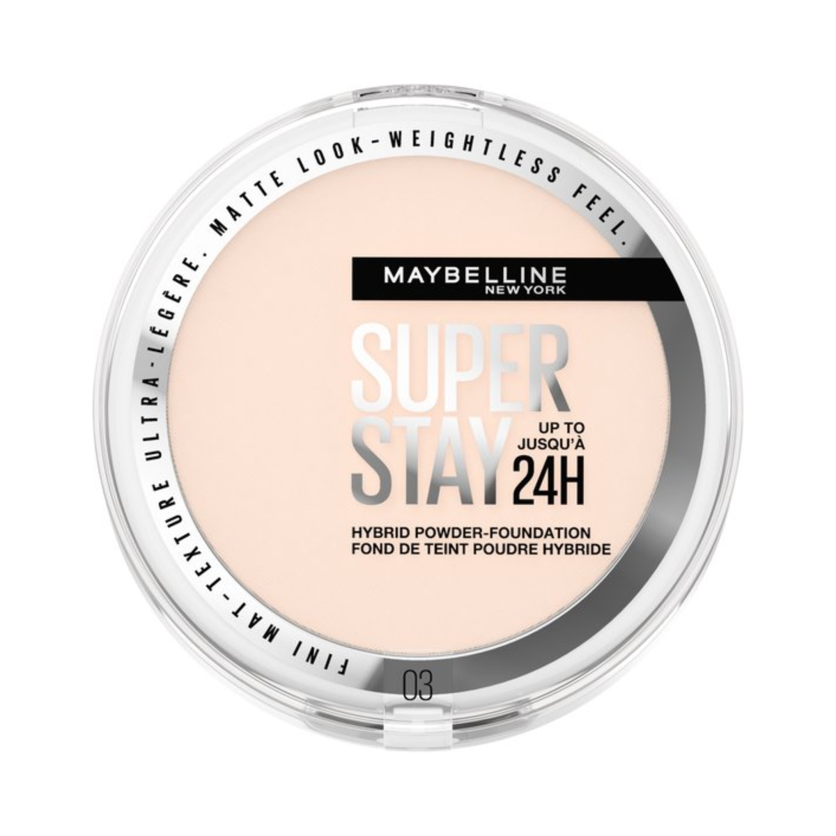 Maybelline New York - SuperStay 24H Hybrid Powder Foundation - 03 - Langhoudende Poeder Foundation