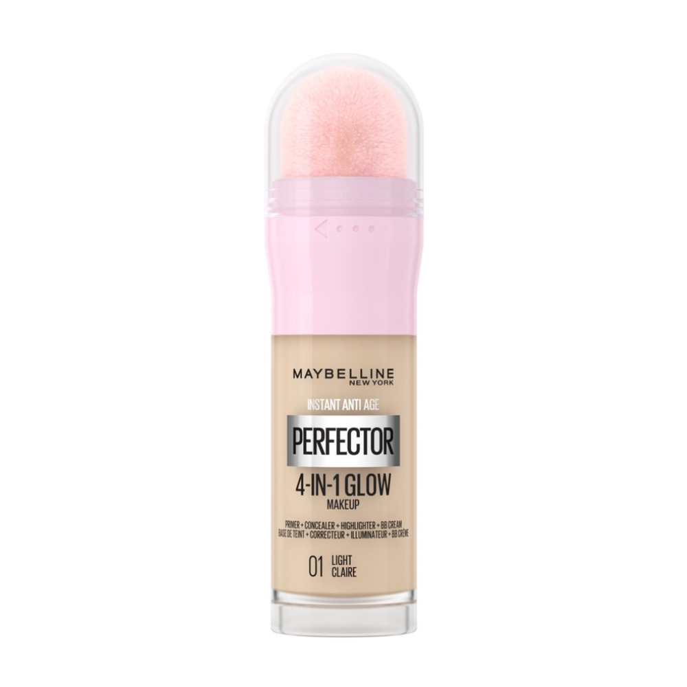 Maybelline New York - Instant Anti Age Perfector 4-in-1 Glow Light Primer, Concealer, Highlighter en BB-Cream Foundation in één - Beige - 20 ml
