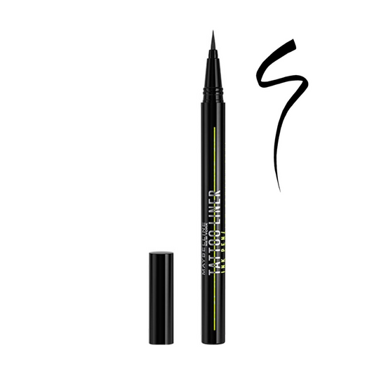 Maybelline New York - Tattoo Liner Ink Pen Black - Zwart - Eyeliner houdt tot 24 uur