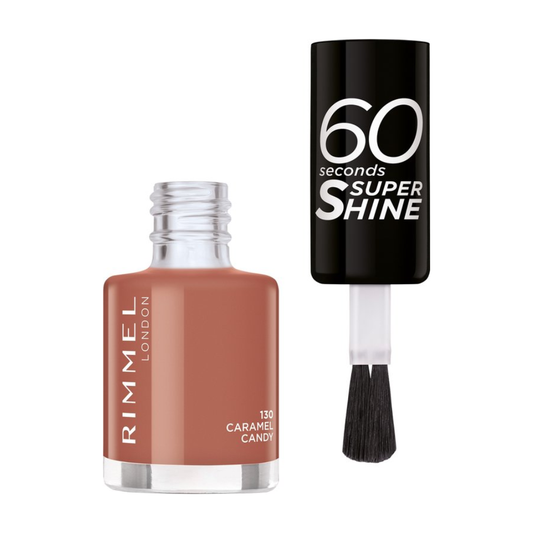 Rimmel 60 Sec Nail Polish Lacquer 8 ML 130 Caramel Candy