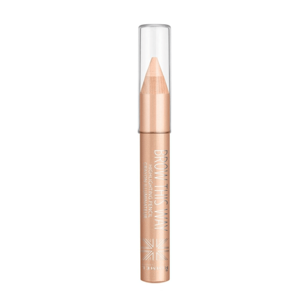 Rimmel London Brow This Way Highlighting Pencil - Dark Brown - Beige