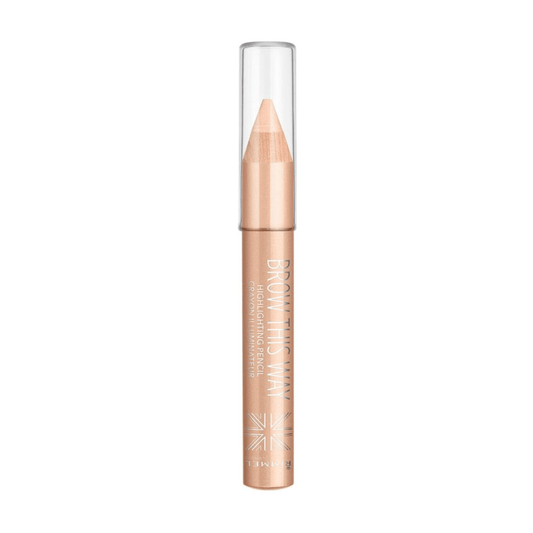 Rimmel London Brow This Way Highlighting Pencil - Dark Brown - Beige