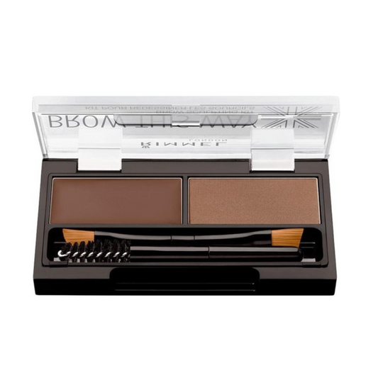 Rimmel London – Brow This Way Kit – Augenbrauenpuder – 002 Mittelbraun