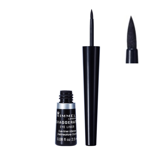 Rimmel London Exaggerate Eyeliner - 01 Black