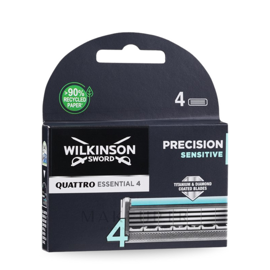 Wilkinson Quattro Titanium Sensitive Rasierklingen 4 Stück