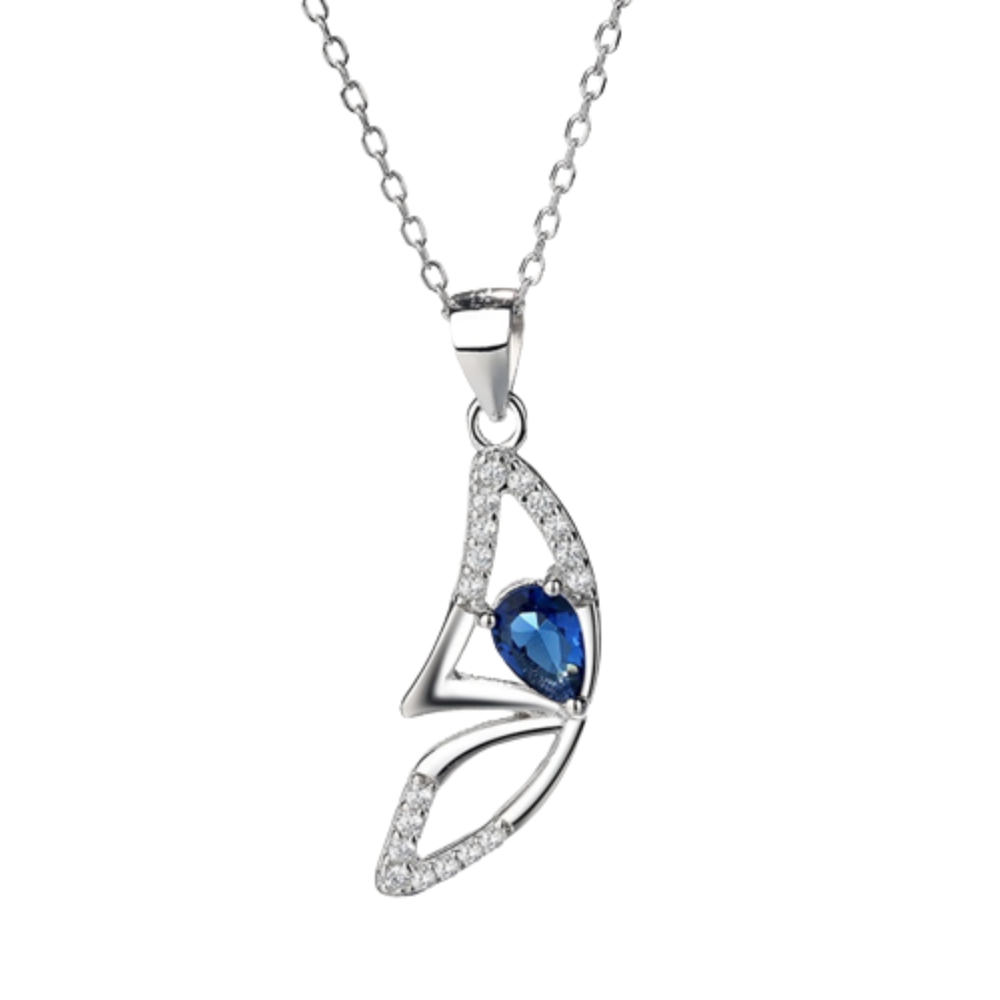 Exquisite Halskette mit Schmetterlingsanhänger, Damenkette mit Schmetterling