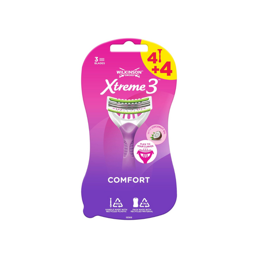 Wilkinson Sword - Xtreme3 ​​​​Beauty - Comfort - Einweg-Rasierklingen - 8 Stück