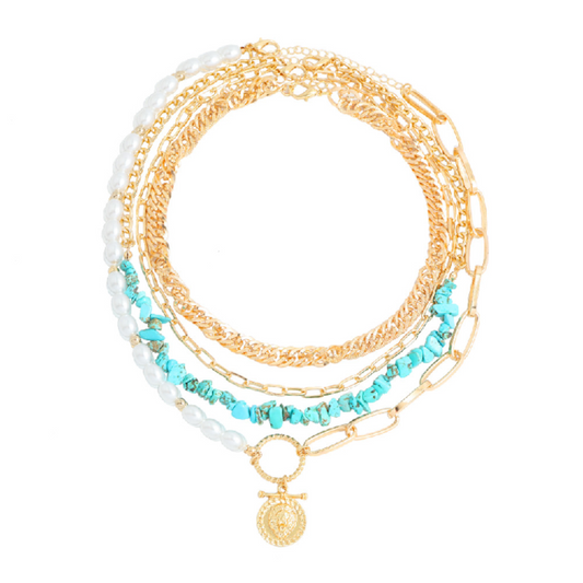 Modische Gold Charm Halsketten für Damen